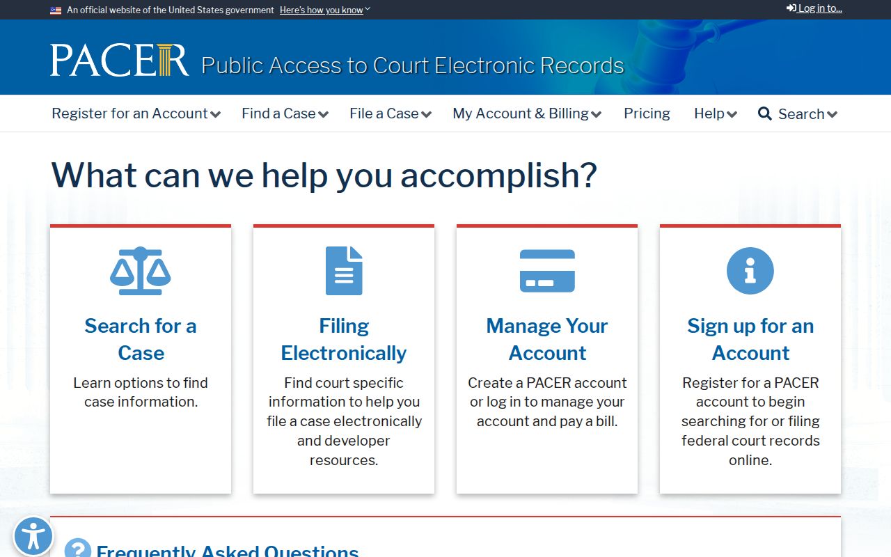 Federal criminal court records gateway serving Mecosta County